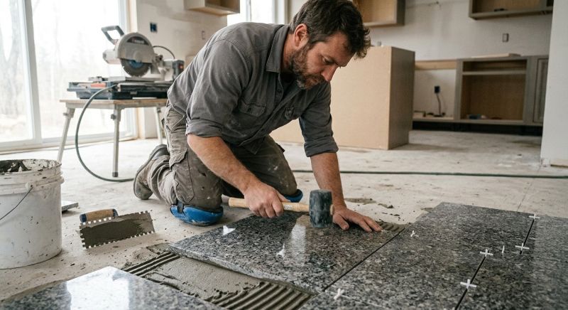 Granite Floor Installation in Kansas City, KS